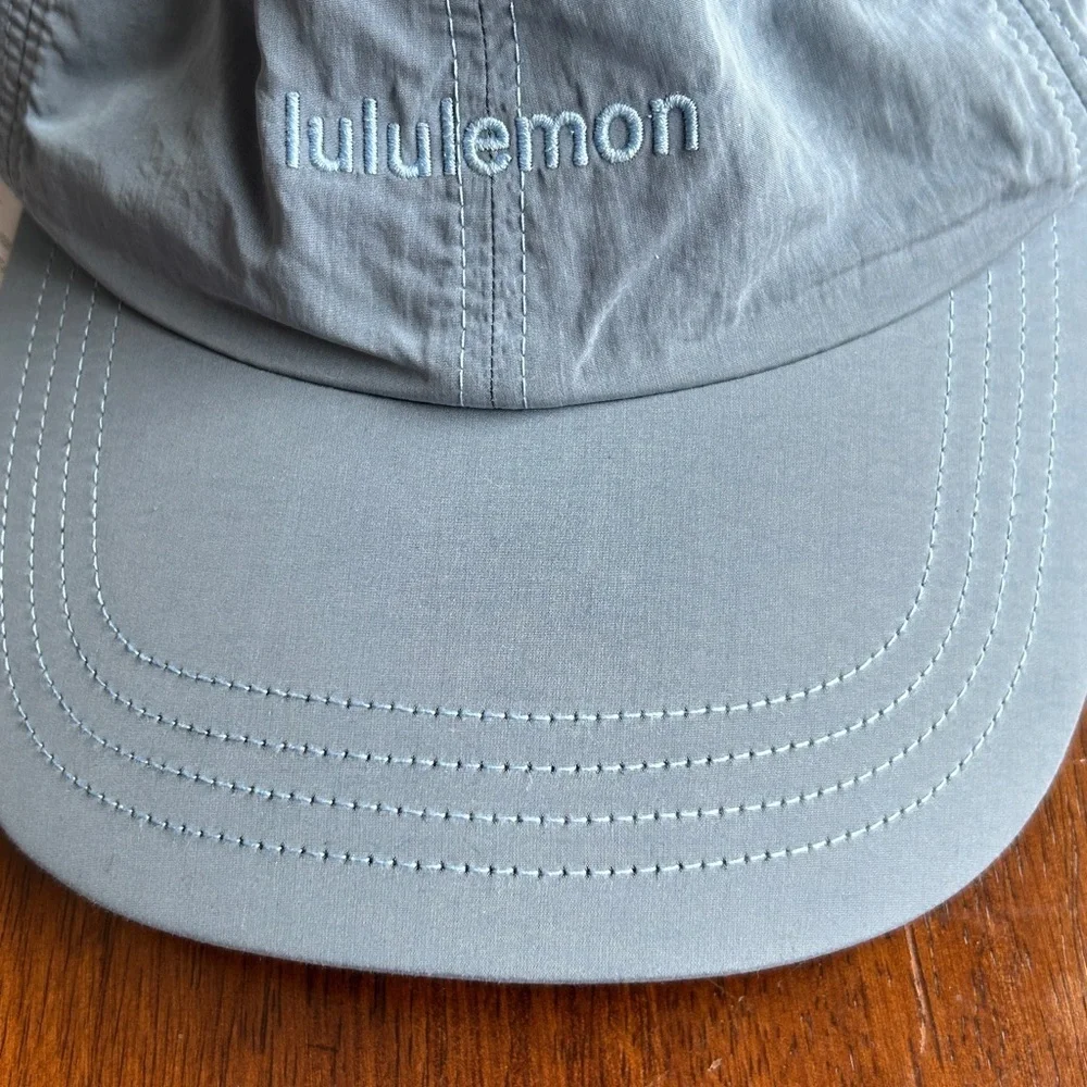 lululemon Classic Ball Cap L/XL Light Blue Adjustable Running Hat NWT